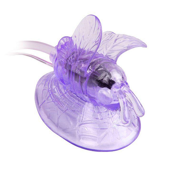 Стимулятор клитора с вакуумным массажем и вибрирующей бабочкой от Intimcat