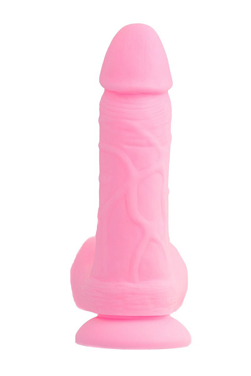 Розовый фаллоимитатор Scot - 20 см. ToyFa