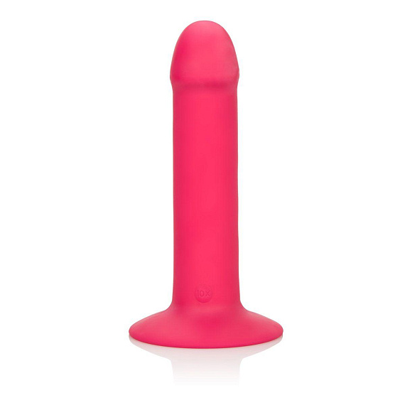 Розовый перезаряжаемый фаллоимитатор Luxe Touch-Sensitive Vibrator - 16,5 см. - силикон