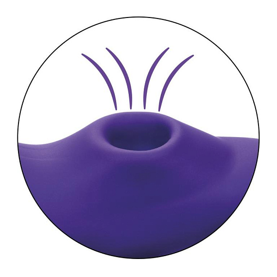 Фиолетовый стимулятор в трусики Remote Suction Panty Teaser - фото 7