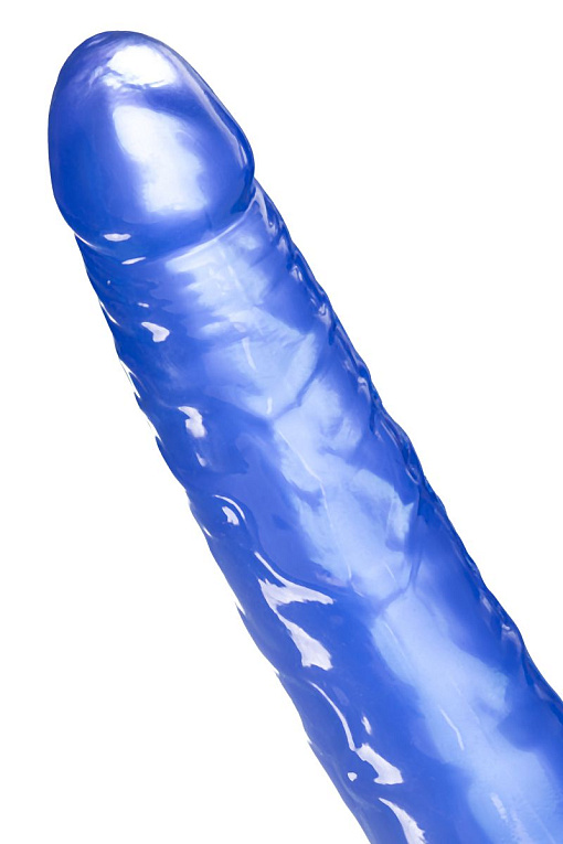 Синий двусторонний фаллоимитатор - 28,5 см. - фото 6