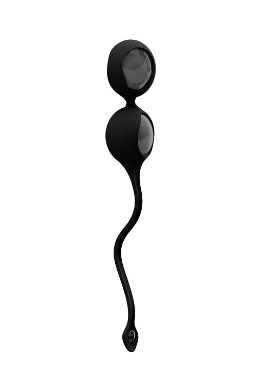 Чёрные вагинальные шарики L1A - силикон