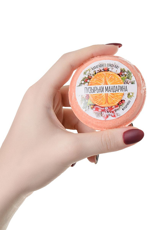Бомбочка для ванны «Пузырьки мандарина» с ароматом мандарина - 70 гр. ToyFa