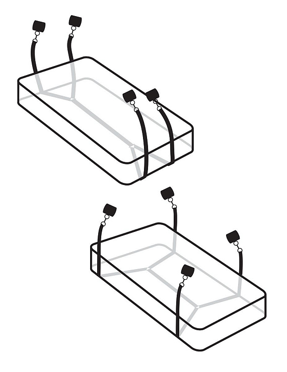 Фиксаторы для кровати Wraparound Mattress Restraints - нейлон
