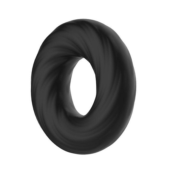 Чёрное эластичное эрекционное кольцо Super Soft от Intimcat