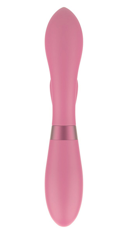 Розовый вибратор-кролик Indeep Juna - 21,5 см. Indeep