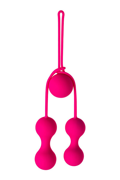 Набор из 3 розовых вагинальных шариков со шнурком - фото 8