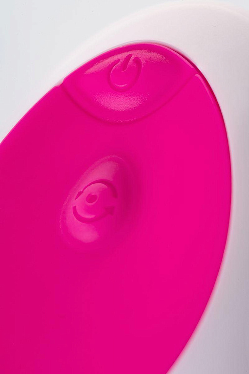 Розово-белое виброяйцо с пультом ДУ - фото 8