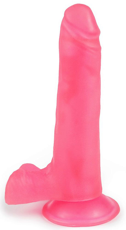 Розовый фаллоимитатор-реалистик на присоске - 16,5 см. от Intimcat