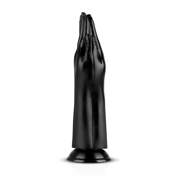 Черный стимулятор Double Trouble Fisting Dildo - 30,7 см. - поливинилхлорид (ПВХ, PVC)