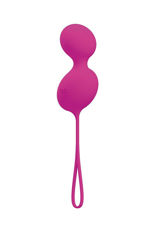 Ярко-розовые вагинальные шарики L3 - силикон