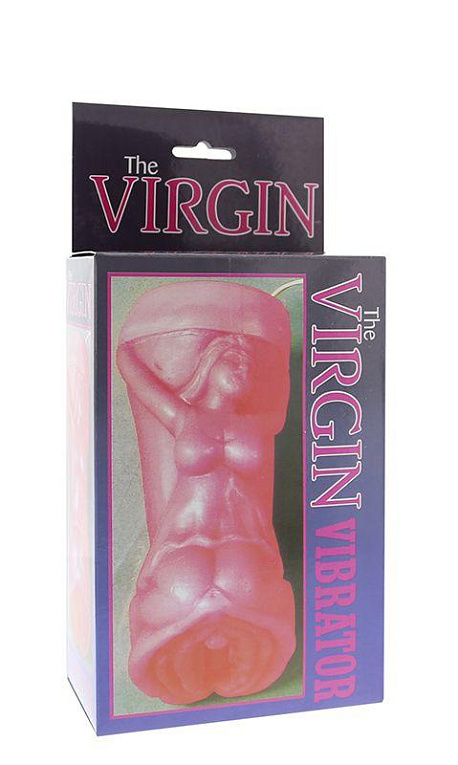 Розовый мастурбатор-вагина THE VIRGIN VIBRATOR - поливинилхлорид (ПВХ, PVC)