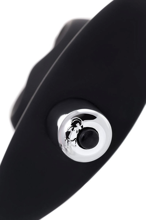 Черная вибровтулка с полой серединой в виде сердечка Cordis M - 14 см. - фото 9