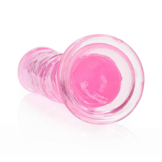 Розовый фаллоимитатор Crystal Clear на присоске - 22 см. Shots Media BV