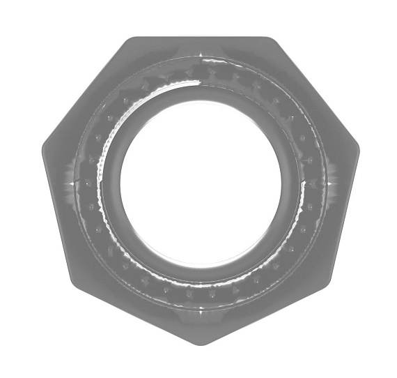Прозрачное эрекционное кольцо No.43 Cockring - термопластичный эластомер (TPE)
