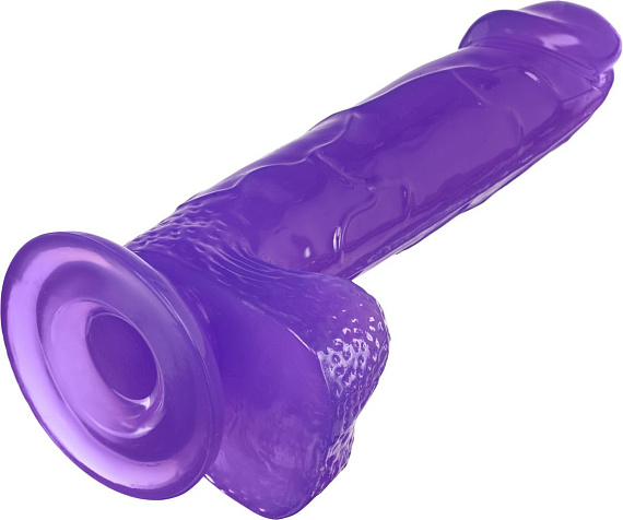 Фиолетовый реалистичный фаллоимитатор Mr. Bold L - 18,5 см. - фото 5