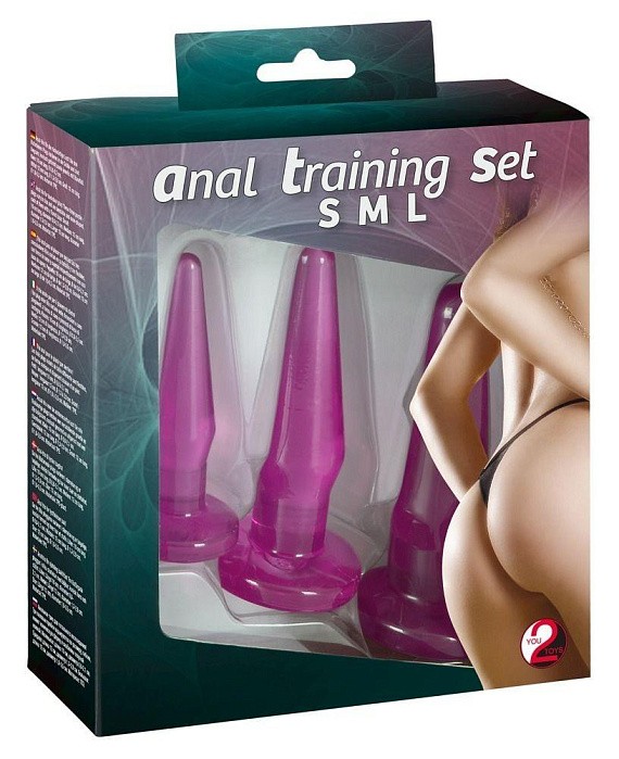 Набор из 3 анальных пробок Anal Training Set - термопластичный эластомер (TPE)