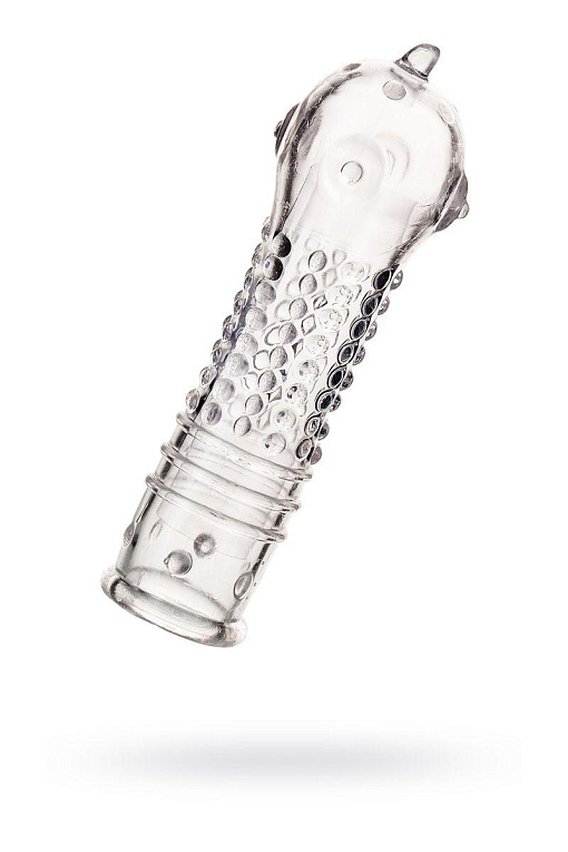 Прозрачная закрытая насадка на пенис TOYFA A-Toys - 14,7 см. - Термопластичная резина (TPR)