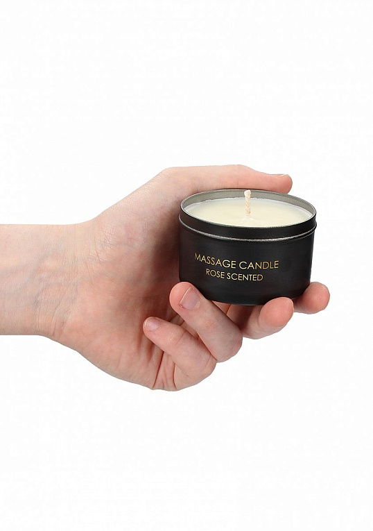 Массажная свеча с ароматом розы Massage Candle Rose Scented - 100 гр. - 