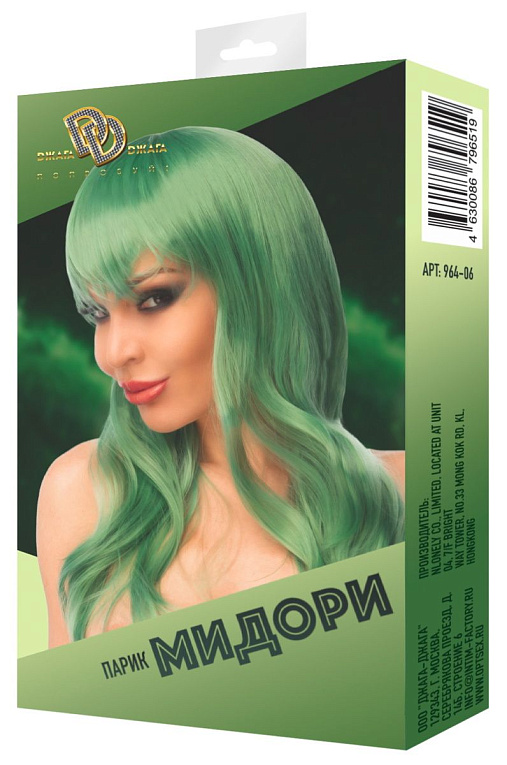 Зеленый парик  Мидори от Intimcat
