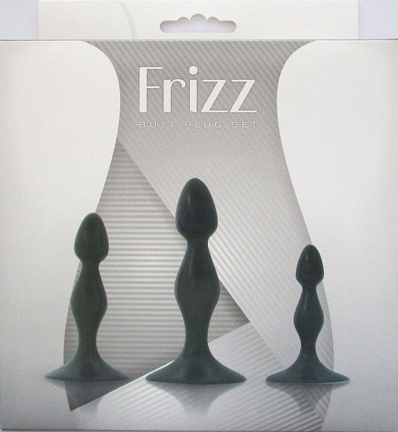 Набор Frizz из 3 фигурных анальных пробок - Термопластичная резина (TPR)