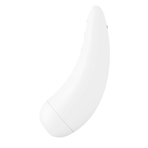 Белый вакуум-волновой стимулятор Satisfyer Curvy 2+ - анодированный пластик, силикон