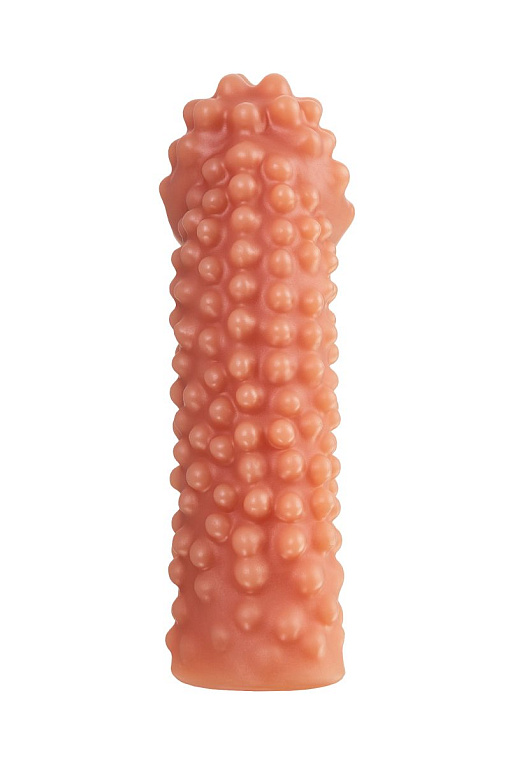 Реалистичная насадка на пенис с бугорками - 16,5 см. - фото 5