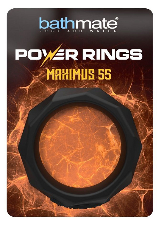 Черное эрекционное кольцо Maximus 55 Bathmate