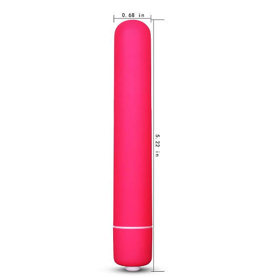 Розовая вибропуля X-Basic 10 Speeds - 13 см. - анодированный пластик (ABS)