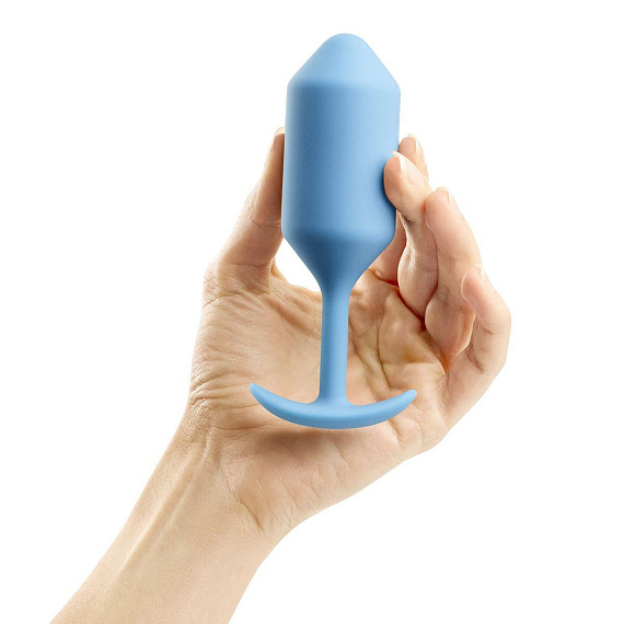 Голубая пробка для ношения B-vibe Snug Plug 3 - 12,7 см. от Intimcat