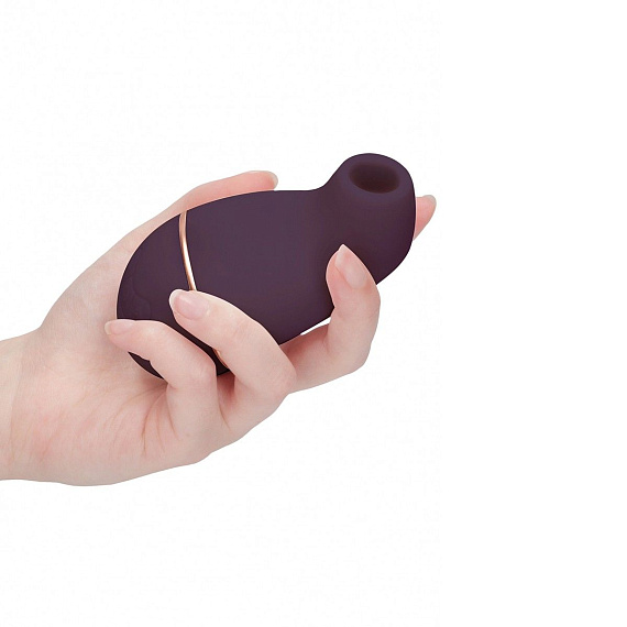 Фиолетовый клиторальный вакуум-волновой массажер Irresistible Kissable от Intimcat