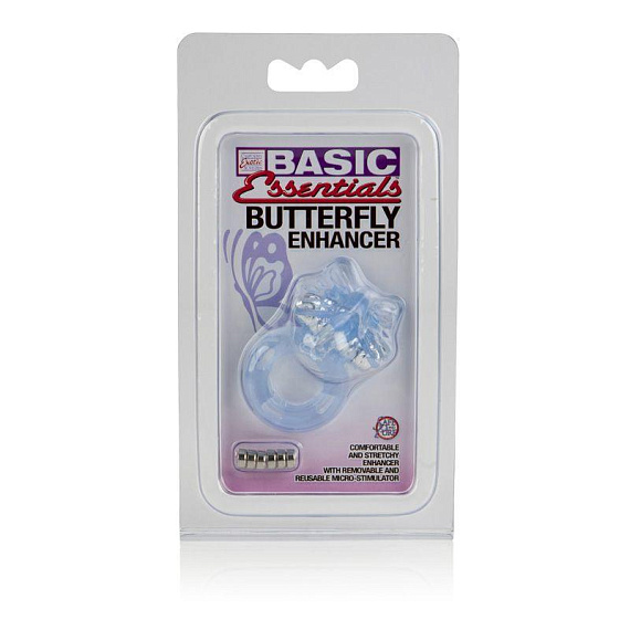 Эрекционное кольцо-бабочка Basic Essentials Butterfly Enhancer - Термопластичная резина (TPR)