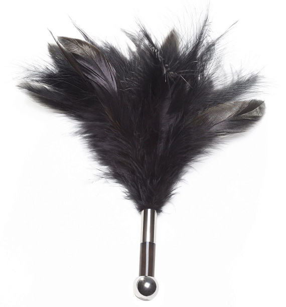 Чёрная перьевая кисточка Tantra - натуральное перо