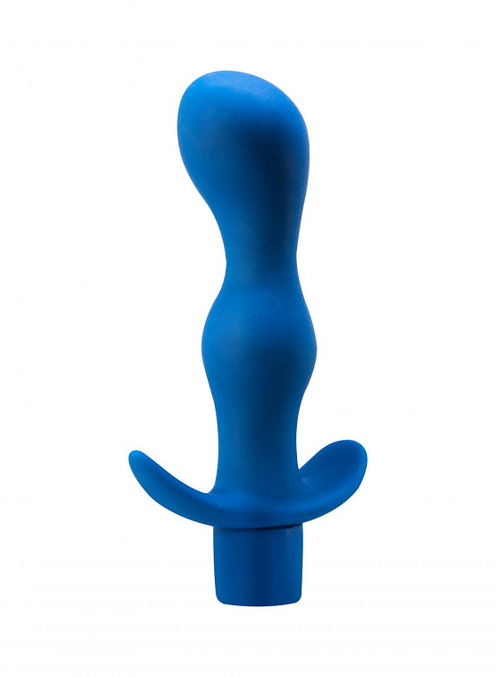 Синяя анальная вибропробка Derby - 13,5 см. от Intimcat
