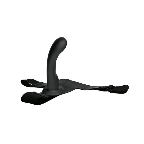 Страпон с изогнутой головкой Ultra Harness Curvy Dildo - 15,8 см. Baile