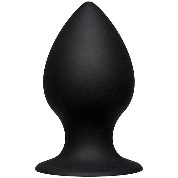 Чёрная анальная пробка Kink Ace Silicone Plug 4  - 10,16 см.