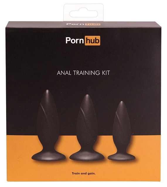 Набор из 3 анальных пробок Anal Training Kit - силикон