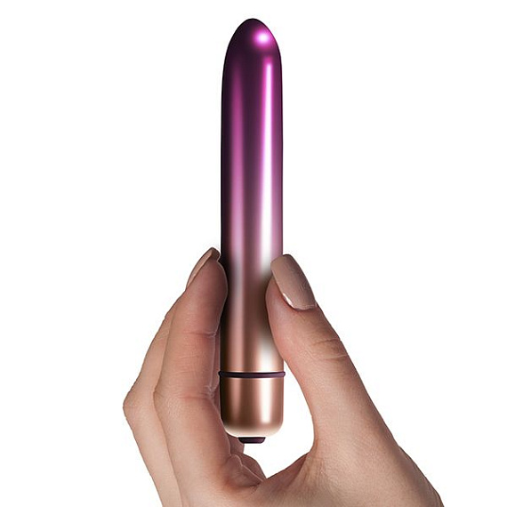 Фиолетовый мини-вибратор Climaximum Sapora - 13,5 см. - анодированный пластик (ABS)