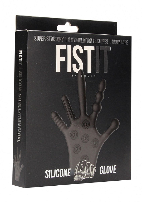 Черная стимулирующая перчатка Stimulation Glove от Intimcat