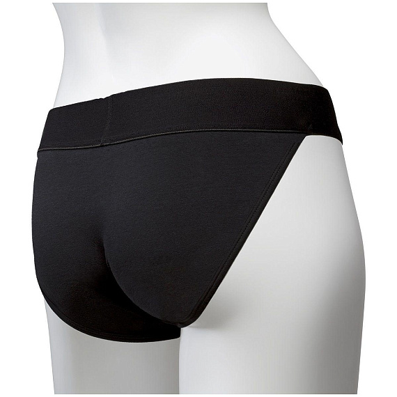 Трусики с плугом Vac-U-Lock Panty Harness with Plug Full Back - L/XL - хлопок