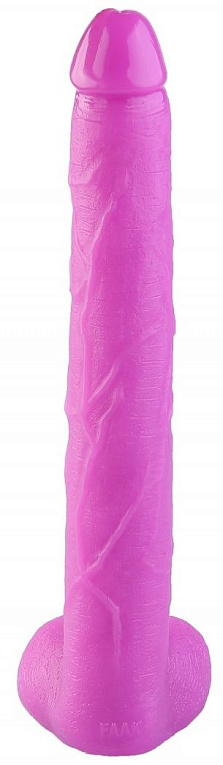 Розовый реалистичный фаллоимитатор - 39,5 см. Сумерки богов