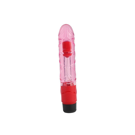 Розовый вибратор-реалистик 9 Inch Realistic Vibe - 22,3 см. от Intimcat