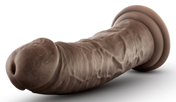 Коричневый фаллоимитатор 8 Inch Cock With Suction Cup - 20,3 см. от Intimcat