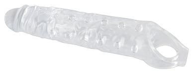 Прозрачная закрытая насадка Crystal Skin Penis Sleeve - 27,8 см.