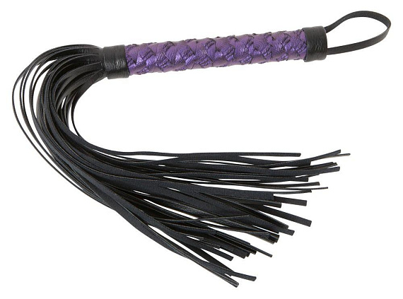 Чёрно-фиолетовый набор для бондажа Bondage Set - полиуретан