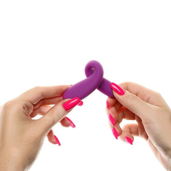 Фиолетовый стимулятор для пар с вибропулей - фото 9