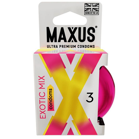 Ароматизированные презервативы Maxus Exotic Mix - 3 шт. от Intimcat