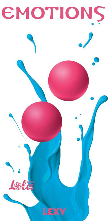 Ярко-розовые вагинальные шарики без сцепки Emotions Lexy Large - силикон
