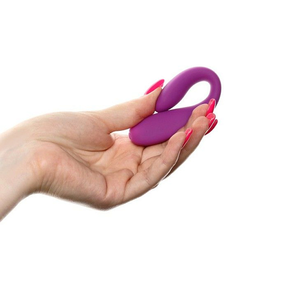Фиолетовый стимулятор для пар с вибропулей - фото 6