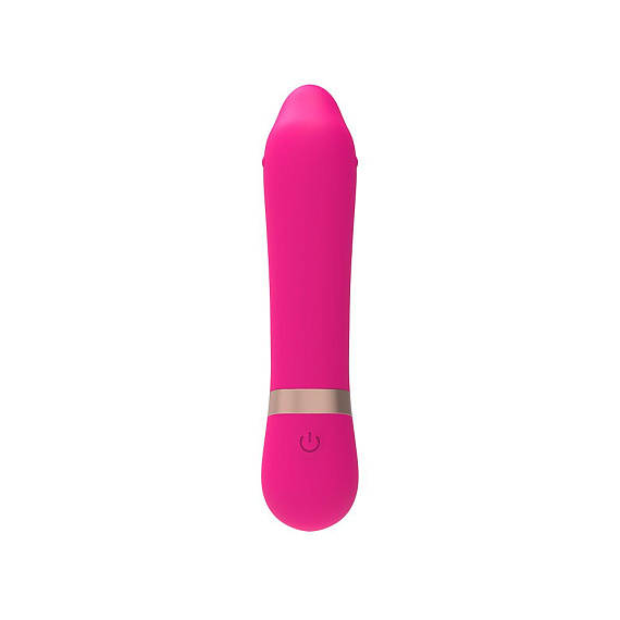 Розовый мини-вибратор для массажа G-точки Cuddly Vibe - 11,9 см. от Intimcat